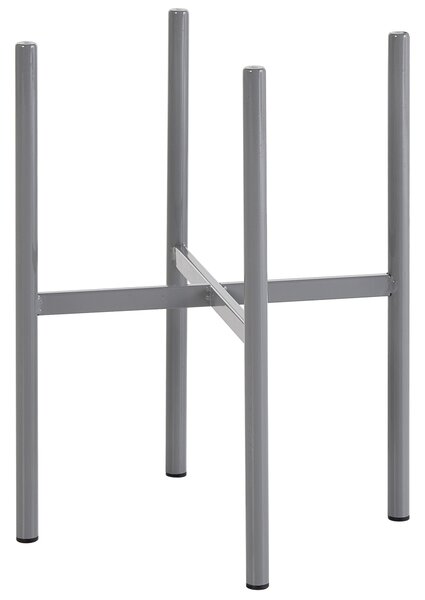 Vyvýšený kvetináč na nožičkách tmavosivý železo 31 x 31 x 57 cm moderný glamour štýl interiér