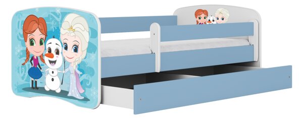 Kocot kids Detská posteľ Babydreams Ľadové kráľovstvo modrá, variant 70x140, bez šuplíků, bez matrace