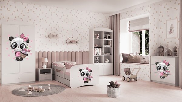 Kocot kids Detská komoda BABYDREAMS Panda biela