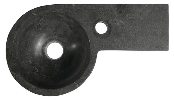 Sapho Sapho, BLOK kamenné umývadlo 40x10x23 cm, čierny Antracit, 2401-32