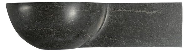 Sapho Sapho, BLOK kamenné umývadlo 40x10x23 cm, čierny Antracit, 2401-32