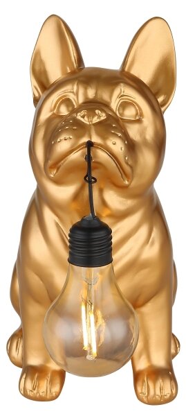 Globo 36333G - LED solárne svietidlo LED/0,06W/3V IP44 zlatý pes