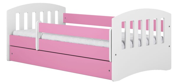 Kocot kids Detská posteľ Classic I ružová, variant 80x140, bez šuplíků, bez matrace