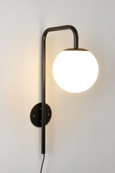 MUZZA Nástenná lampa Ro čierna