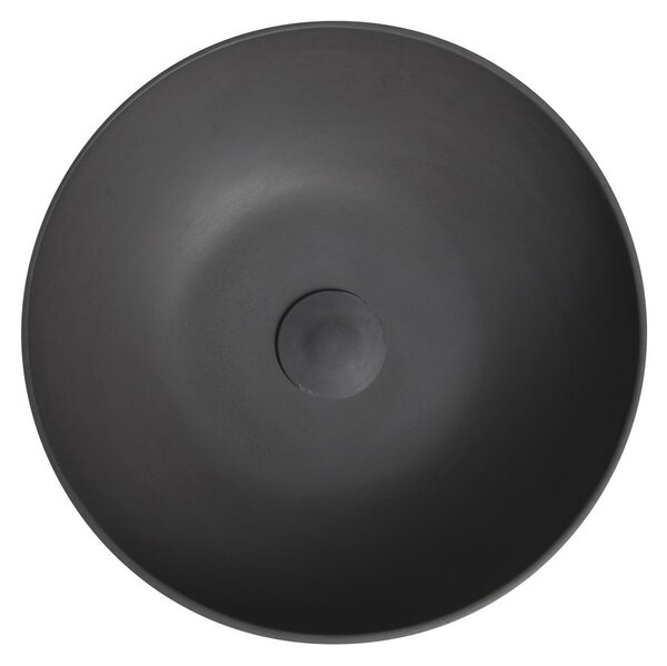 Sapho Sapho, FORMIGO betónové umývadlo na dosku, priemer 39cm, antracitová, FG316