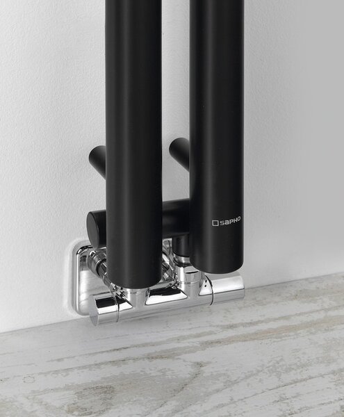 Sapho Sapho, PILON vykurovacie teleso 122x1800mm, so 2 háčikmi, čierna matná, IZ124T