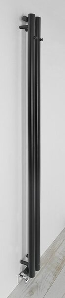 Sapho Sapho, PILON vykurovacie teleso 122x1800mm, so 2 háčikmi, čierna matná, IZ124T