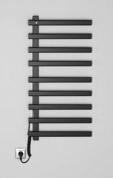 Sapho Sapho, ELCOR elektrický sušiak uterákov 480x520x50mm, 85W, čierna matná, EB530