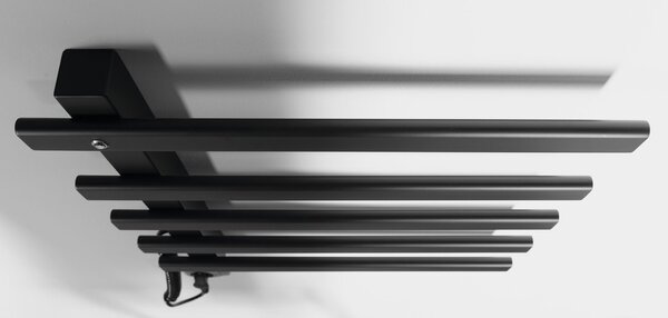 Sapho Sapho, ELCOR elektrický sušiak uterákov 480x520x50mm, 85W, čierna matná, EB530