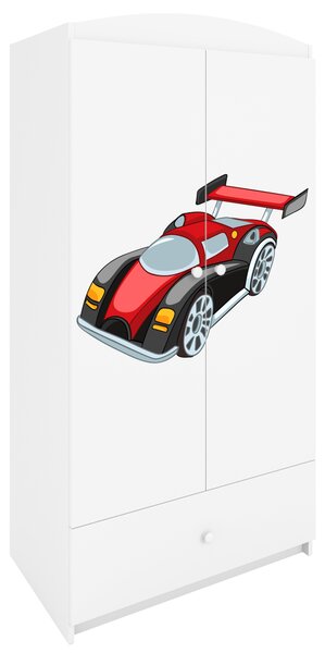 Kocot kids Detská skriňa Babydreams 90 cm formula jedna biela