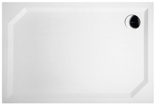 Gelco, SARA sprchová vanička z liateho mramoru, obdĺžnik 110x75x3,5 cm, hladká, HS11075