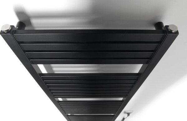 Aqualine Sapho, TONDI-E elektrické vykurovacie teleso, rovné, 450x1330 mm, 500W, čierna matná, DE476T