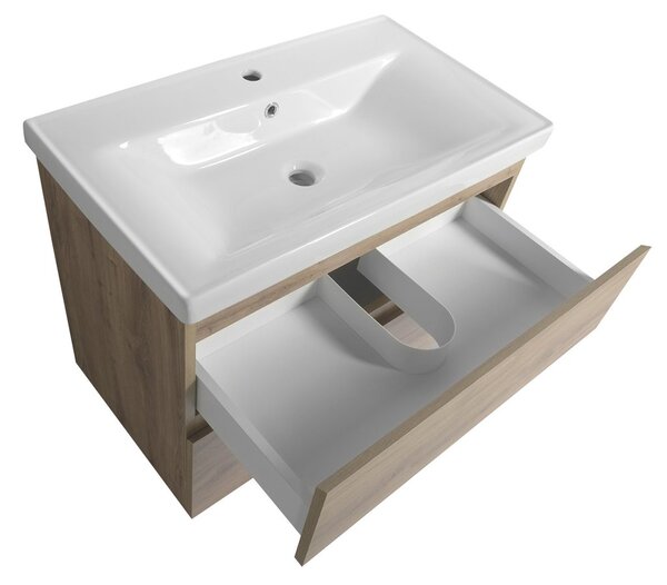 Aqualine Sapho, ALTAIR umývadlová skrinka 77,5x60x45cm, dub emporio