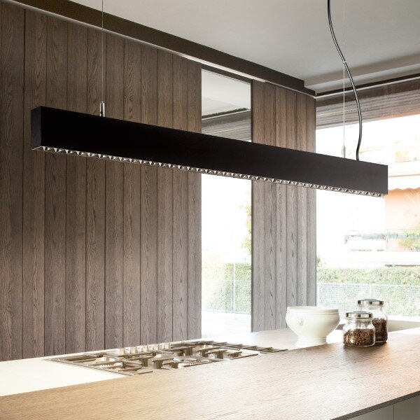 Ideal lux Pro 270173 STEEL stropné svietidlo s podsvietením LED 36W 2900/3200lm 4000K čierna, UGR<16