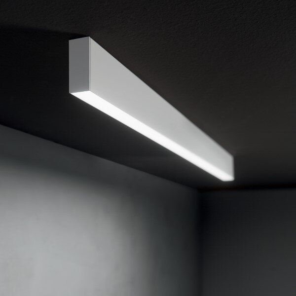 Ideal lux Pro 270203 STEEL stropné svietidlo s podsvietením LED 36W 3700/2900lm 4000K biela, UGR<19