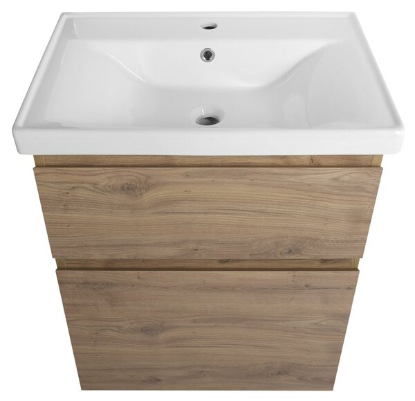 Aqualine Aqualine, ALTAIR umývadlová skrinka 61,5x72,5x45cm, dub emporio, AI365