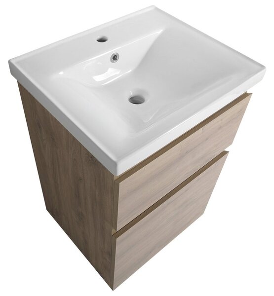Aqualine Aqualine, ALTAIR umývadlová skrinka 52x72,5x45cm, dub emporio, AI355