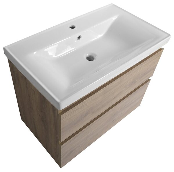 Aqualine Sapho, ALTAIR umývadlová skrinka 77,5x60x45cm, dub emporio