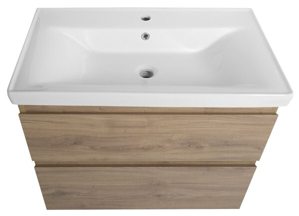 Aqualine Sapho, ALTAIR umývadlová skrinka 77,5x60x45cm, dub emporio