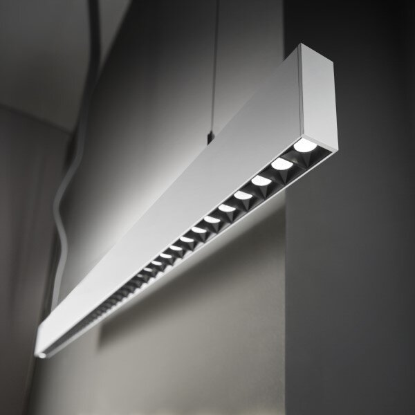 Ideal lux Pro 270180 STEEL stropné svietidlo s podsvietením LED 36W 2850/3110lm 3000K biela, UGR<16