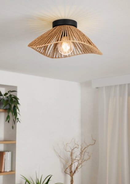Eglo 44071 - Stropné svietidlo LAVISTER 1xE27/60W/230V hnedá