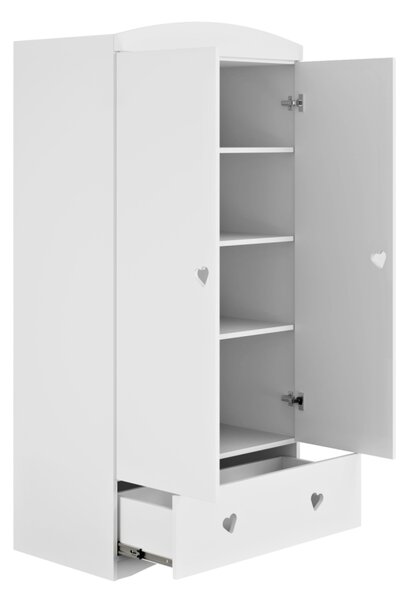 Kocot kids Detská skriňa Julia 90 cm biela