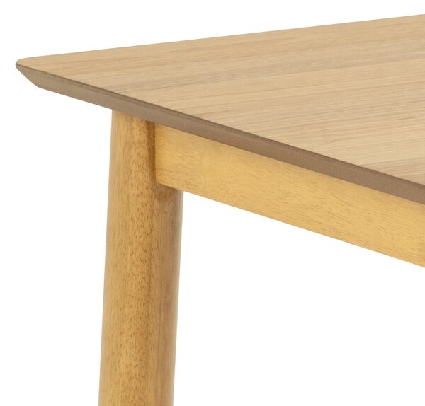 ZARION Dub Prírodný – KUCHYNSKÝ STÔL 120 cm Z DREVA S DYHOU