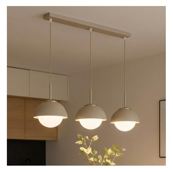 Brilagi - Luster na lanku COSMO 3xE27/60W/230V béžová/zlatá