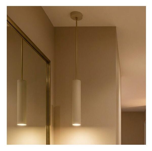 Brilagi - Luster na lanku TUBE 1xGU10/15W/230V béžová/zlatá
