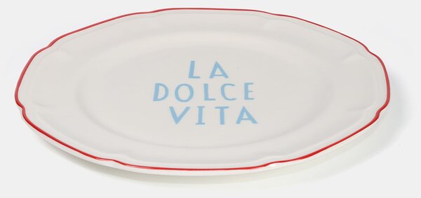 Sinsay - Tanier s nápisom La Dolce Vita - bledozelená