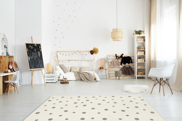 Koberec Tanami Kids C7217A krémový / zelený