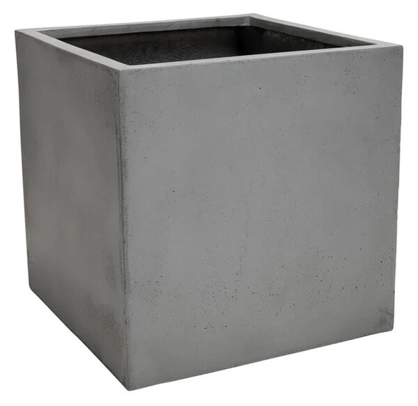 Kvetináč BLOCK, sklolaminát, 45x45x45 cm, betón design