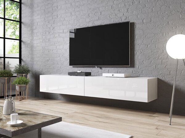 Mirjan24 TV stolík 200 Koda, Farby: biela / biely lesk 5902928804119