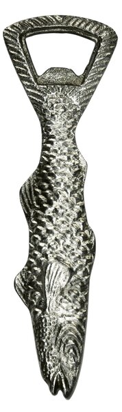 Kovový otvárač na fľaše Fish Silver