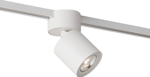 Moderný biely reflektor pre 1-fázový koľajnicový systém GU10 70mm - Iconic Roto
