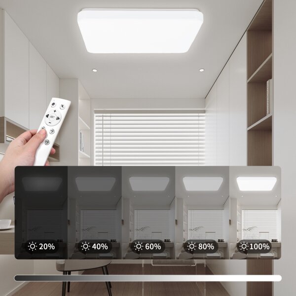 Brilagi - LED stmievateľné stropné svietidlo MILKY WAY LED/24W/230V 3000-6500K s diaľkovým ovládaním