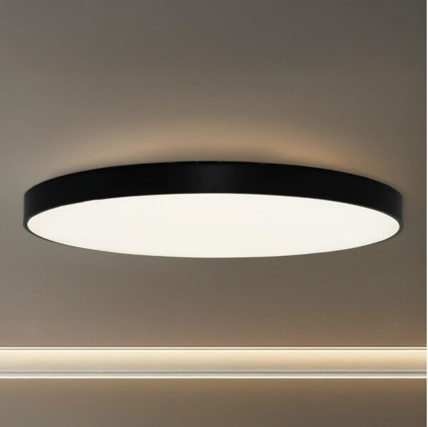 LED stropné svietidlo LED/300W/230V 3000/4000/6500K priemer 120 cm čierne