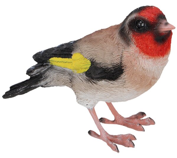Záhradná figúrka z polyesterovej živice Bird, 12x8,5 cm, viacfarebná