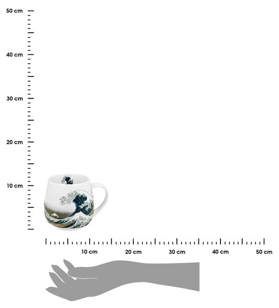 Porcelánový hrnček Hokusai The Great Wave 430 ml