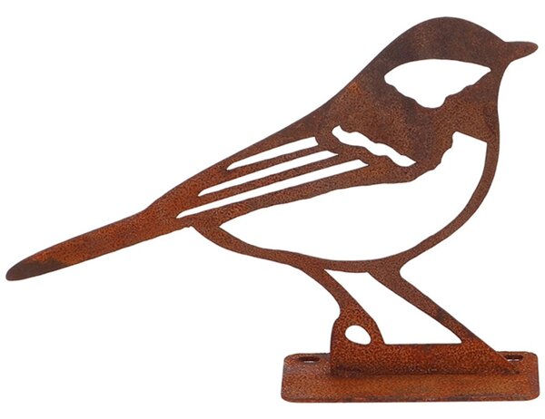 Záhradná kovová figúrka Rumi, 10x14x3,5 cm, hnedá