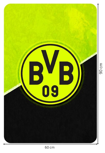 60x90cm Borussia Dortmund - textilná nálepka na stenu