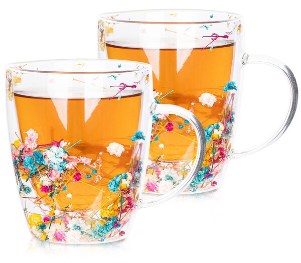 4Home Termo pohár Floral Hot&Cool 300 ml, 2 ks