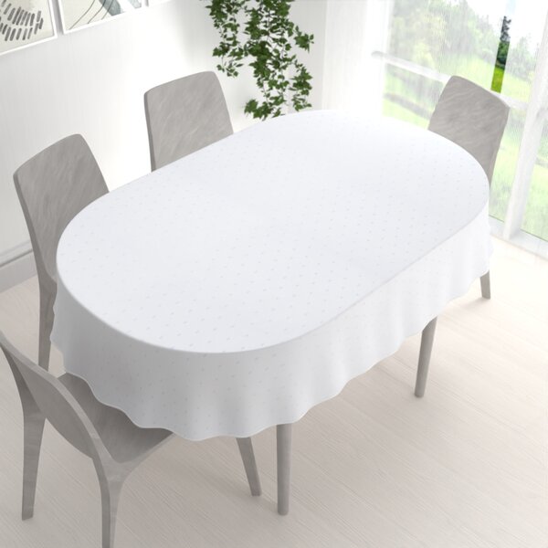 Biante Teflónový oválny obrus TF-084 Obdĺžničky na bielom 60x100 cm