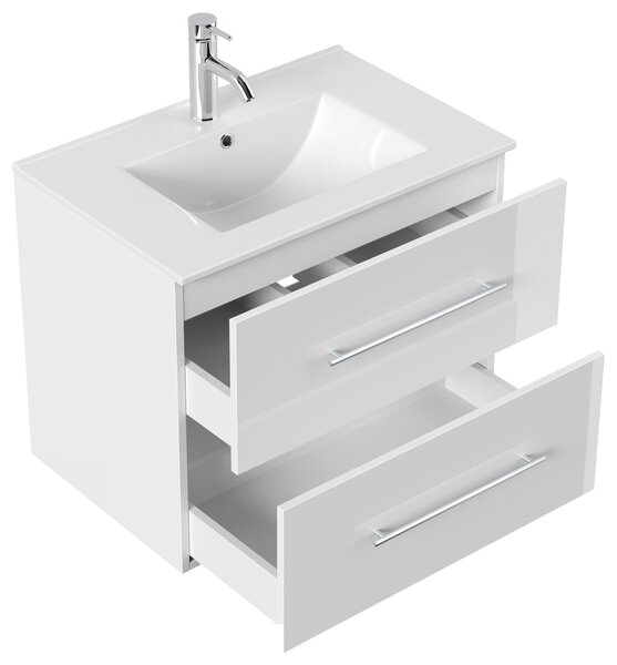 SKRINKA S UMÝVADLOM, biela s vysokým leskom, biela s vysokým leskom, 71 cm MID.YOU - Kúpeľňové skrinky, Online Only