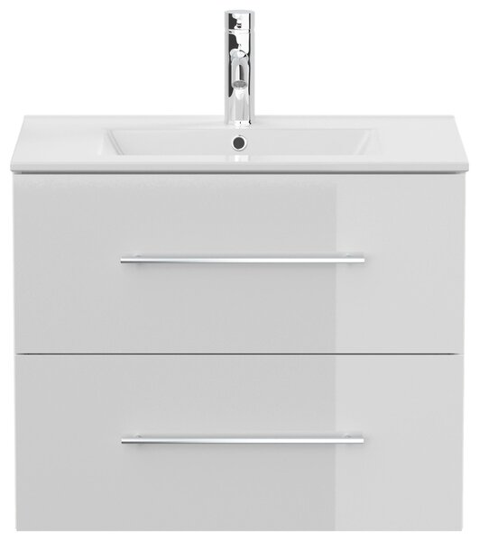 SKRINKA S UMÝVADLOM, biela s vysokým leskom, biela s vysokým leskom, 71 cm MID.YOU - Kúpeľňové skrinky, Online Only