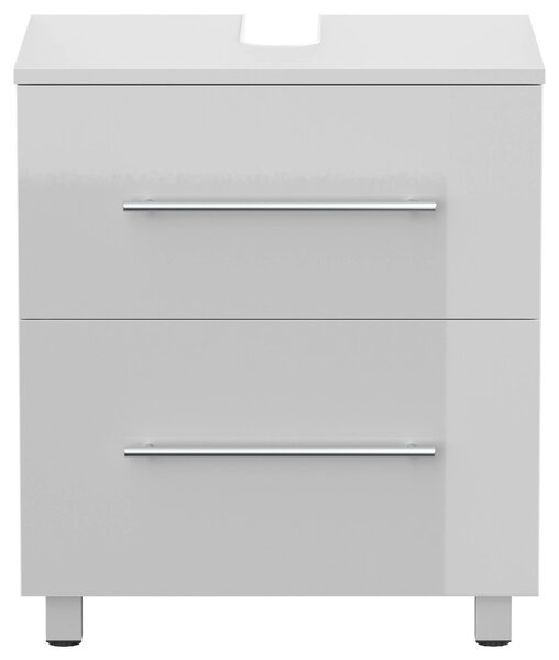 SKRINKA POD UMÝVADLO, biela s vysokým leskom, biela s vysokým leskom, 55/63/41,6 cm MID.YOU - Kúpeľňové skrinky, Online Only