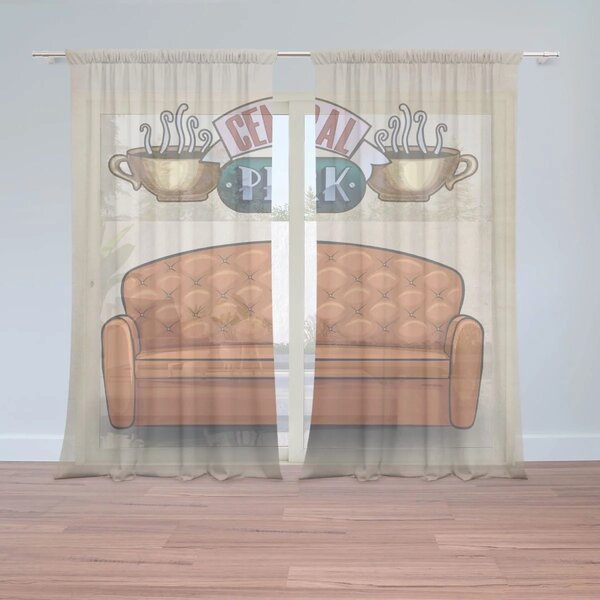 Sablio Záclony Seriál Priatelia CENTRAL PERK Gauč: 2ks 150x250cm