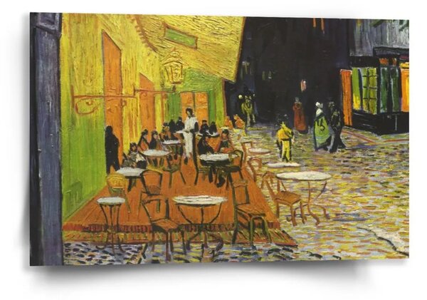 Sablio Obraz Terasa kaviarne v noci - Vincent van Gogh - 60x40 cm