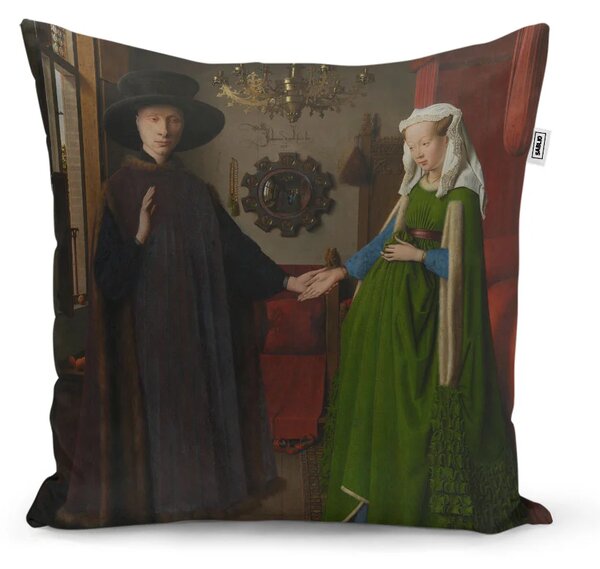 Sablio Vankúš Svadba manželov - Jan van Eyck - 40x40 cm