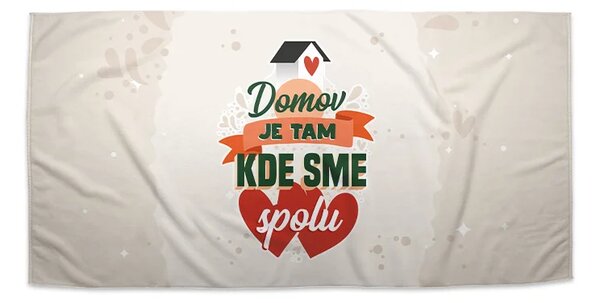 Sablio Uterák Domov 2 - 30x50 cm